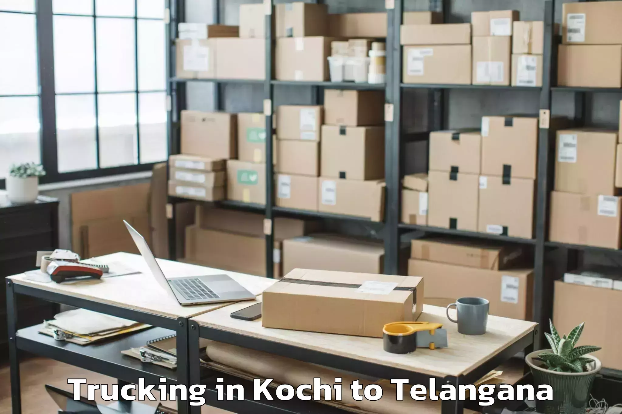 Easy Kochi to Narsingi Trucking Booking